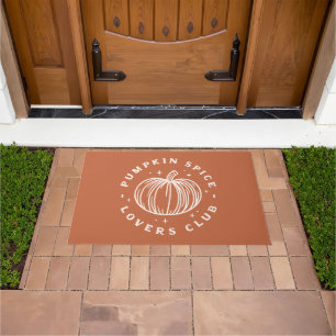 Pumpkin Spice Lovers Club Doormat