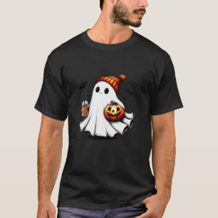 Pumpkin spice lovers Cute ghost boujee boo jee Hal T-Shirt