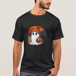 Pumpkin spice lovers Cute ghost boujee boo jee Hal T-Shirt