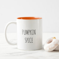 Pumpkin Spice Minimalist Coffee Mug