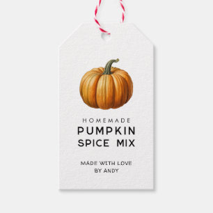 Pumpkin spice mix pantry label