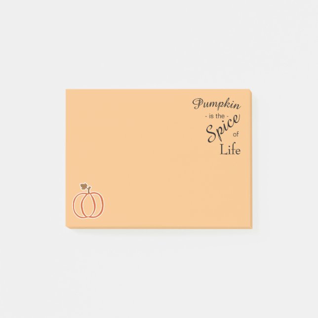 Pumpkin Spice of Life Notes (Front)