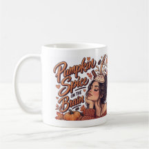 Pumpkin Spice on the Brain Fall Coffee Lover Mug