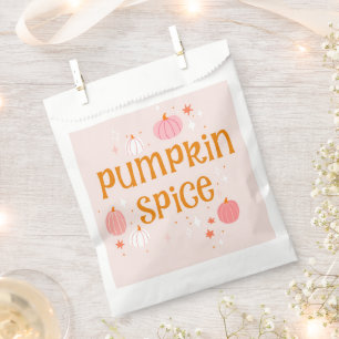 Pumpkin Spice Pink Halloween  Favour Bag
