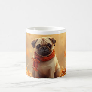  Pumpkin Spice & Pug Vibes Coffee Mug