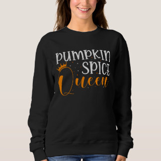 Pumpkin Spice Queen Apparel Women Fall Autumn Seas Sweatshirt