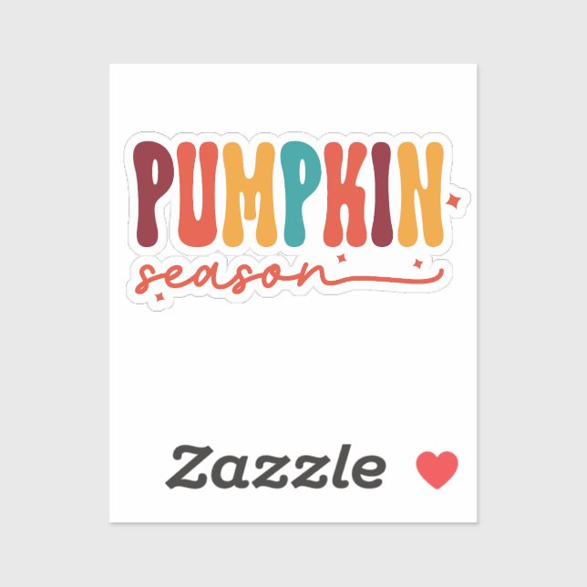Pumpkin spice season Fall colourful (Sheet)
