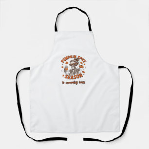 Pumpkin Spice Season is Comming Soon Halloween Fal Apron