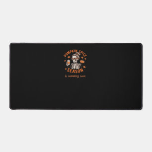 Pumpkin Spice Season is Comming Soon Halloween Fal Desk Mat