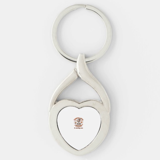 Pumpkin Spice Season is Comming Soon Halloween Fal Keychain (Front)