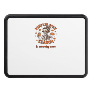 Pumpkin Spice Season is Comming Soon Halloween Fal Trailer Hitch Cover
