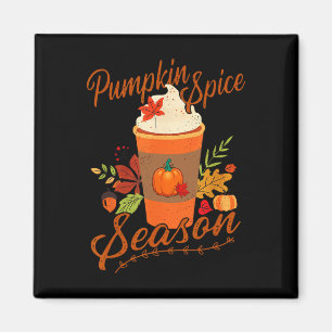 Pumpkin Spice Season Latte Fall Season Women Kids Magnet