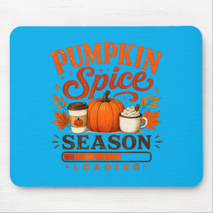 Pumpkin Spice Season Loading Funny Fall Autumn Mouse Pad