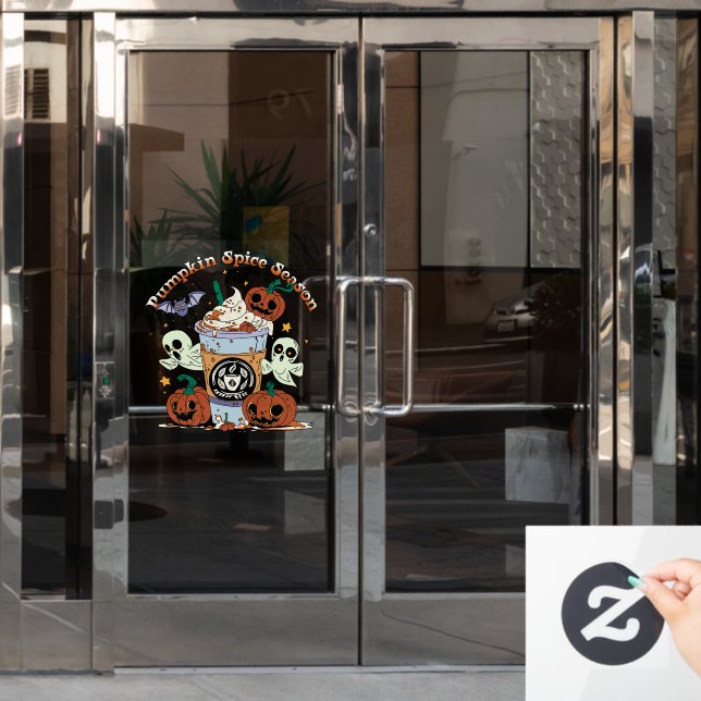 Pumpkin Spice Season Window Cling (Office Door)