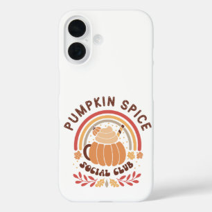 Pumpkin Spice Social Club – Cute Fall PSL iPhone 16 Case