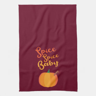 Pumpkin Spice "Spice Spice Baby" Kitchen Towel