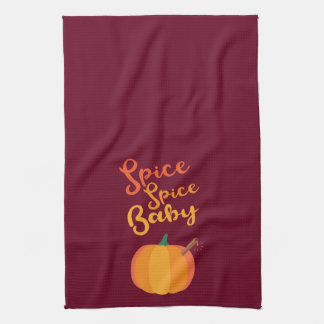 Pumpkin Spice "Spice Spice Baby" Kitchen Towel