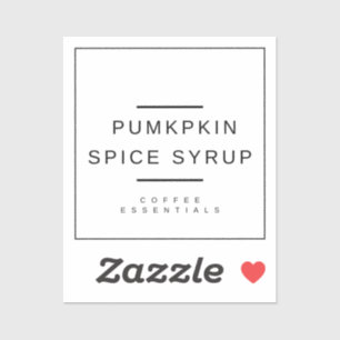 Pumpkin Spice Sticker