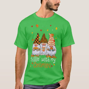 Pumpkin Spice Thanksgiving Fall Chillin With My Gn T-Shirt