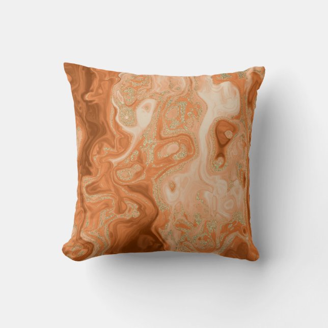Pumpkin Spice Throw Pillow (Front)