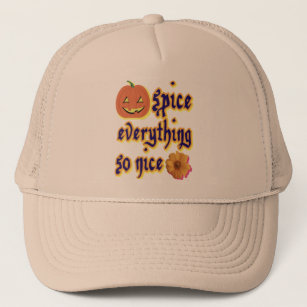 pumpkin spice trucker hat