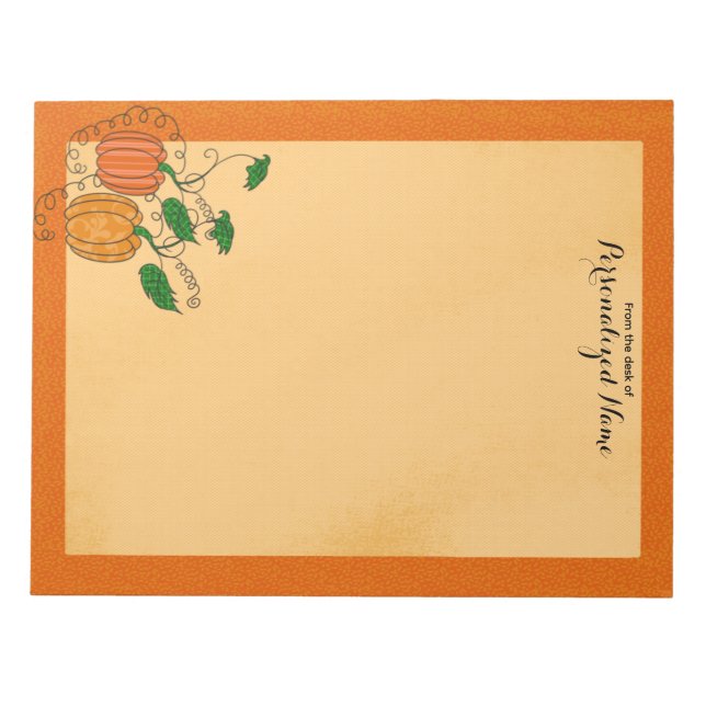 Pumpkin Spice - Unlined Notepad (Front)