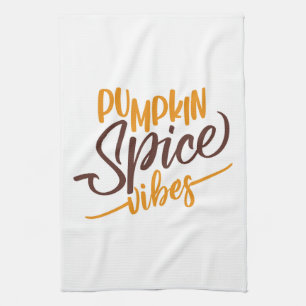 Pumpkin Spice Vibes Kitchen Towel