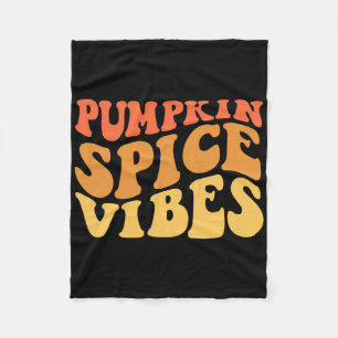 Pumpkin Spice Vibes Retro Autumn Vibes 1  Fleece Blanket