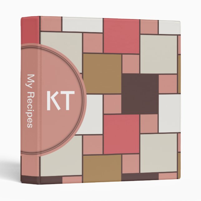 Pumpkin Spice Weave Pattern Binder (Front/Spine)