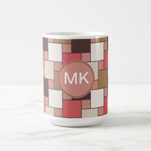 Pumpkin Spice Weave Pattern Coffee Mug