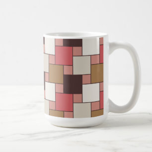 Pumpkin Spice Weave Pattern Coffee Mug