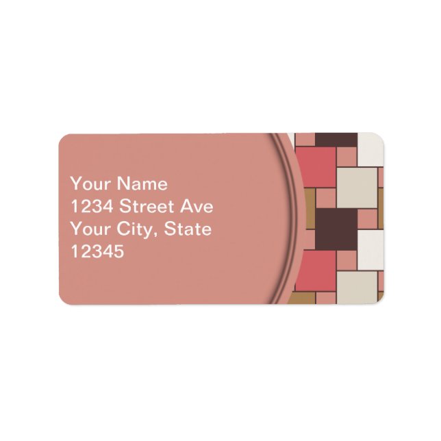 Pumpkin Spice Weave Pattern Label (Front)