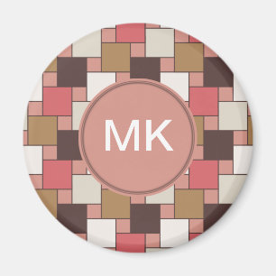 Pumpkin Spice Weave Pattern Magnet