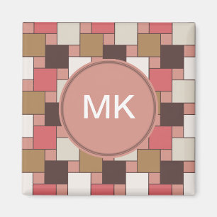Pumpkin Spice Weave Pattern Magnet