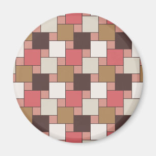 Pumpkin Spice Weave Pattern Magnet