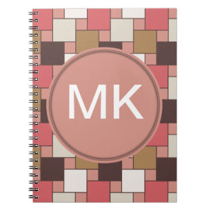 Pumpkin Spice Weave Pattern Notebook