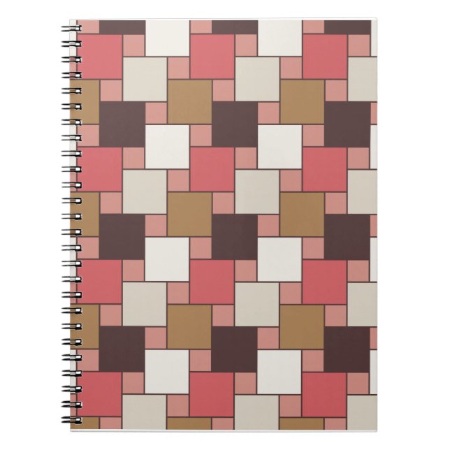 Pumpkin Spice Weave Pattern Notebook (Front)