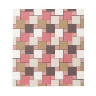 Pumpkin Spice Weave Pattern Notepad