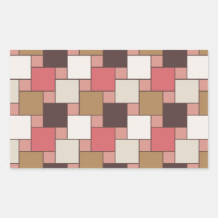 Pumpkin Spice Weave Pattern Sticker