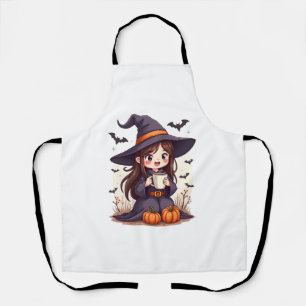 Pumpkin Spice Witch – Cute Halloween Coffee Shirt Apron