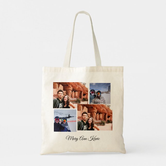 Pumpkin Spice, Yum! Photo and Text in back Tote Bag (Back)