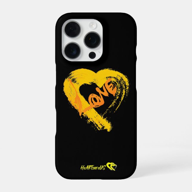 Pumpkin Spiced Heart iPhone 16 Pro Case (Back)