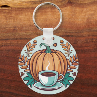 Pumpkin spiced latte keyring