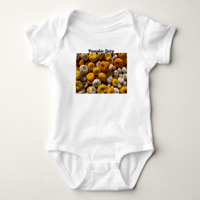 Pumpkin Spicy Baby Bodysuit (Front)