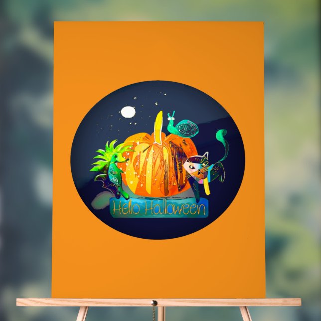 Pumpkin Spirit – Halloween Animals & Moon Sign  (Neutral)