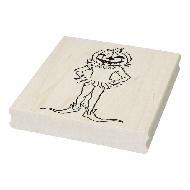 Pumpkin spirit illustration art stamp (Stamp)