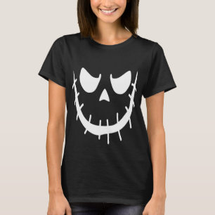 Pumpkin Spooky Fun Creepy Jack O Lantern Face   T-Shirt