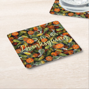 Pumpkin, Squash Autumn Harvest Coasters
