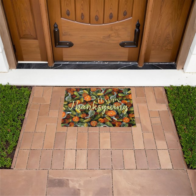 Pumpkin, Squash Autumn Harvest Doormat (Outdoor)