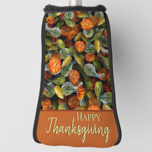 Pumpkin, Squash Autumn Harvest Golf Putter Cover